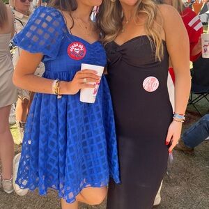 Blue Checkered Dress